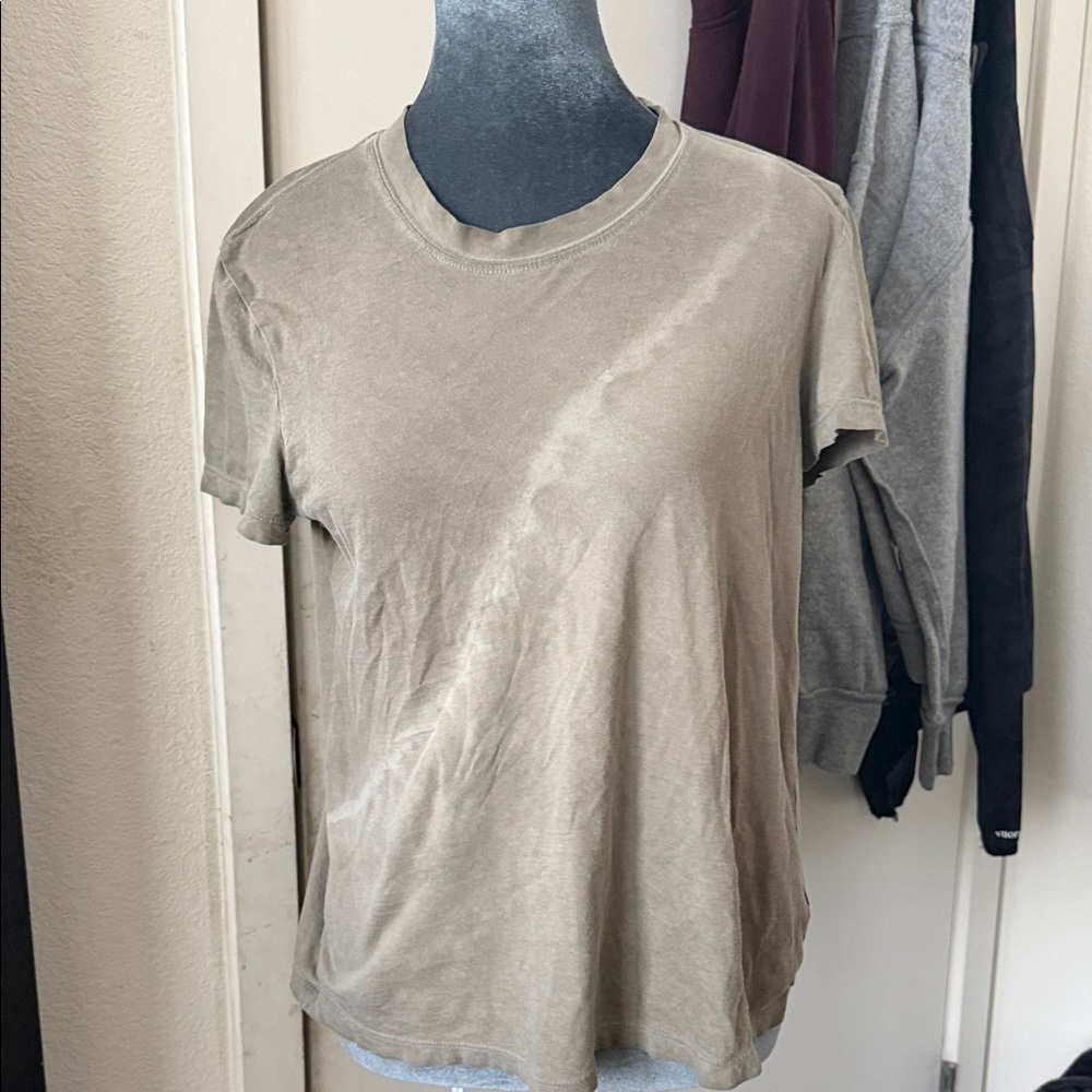 James Perse Olive Green Short Sleeve Crewneck Tee